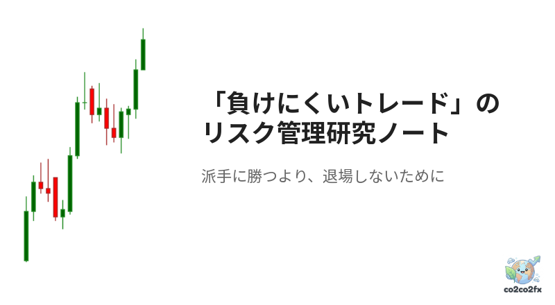 「負けにくいトレード」のための、リスク管理研究ノートを始める理由 アイキャッチ画像