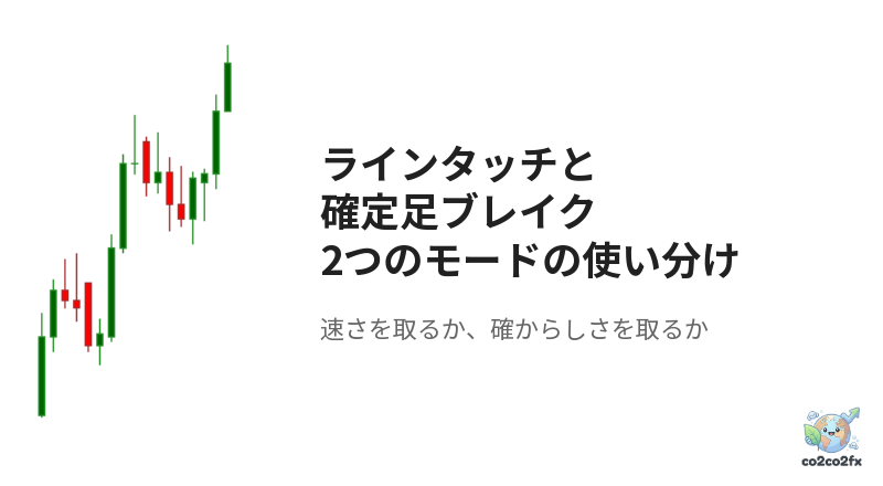 ラインタッチと確定足ブレイク、2つのアラートモードの使い分け アイキャッチ画像